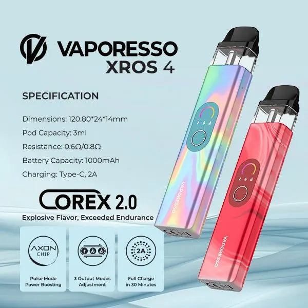 VAPORESSO XROS 4 1000mAH 3ML STARTER KIT