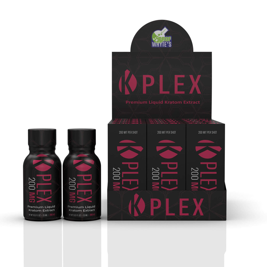 PROF WHYTE’S K PLEX 200MG EXTRACT 15ML KRATOM SHOT