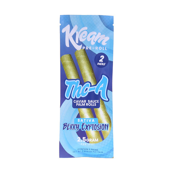 KREAM THCA CAVIAR SAUCE PALM 2.5GM PER LEAF PRE ROLLS JOINTS