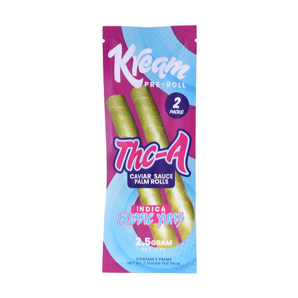 KREAM THCA CAVIAR SAUCE PALM 2.5GM PER LEAF PRE ROLLS JOINTS