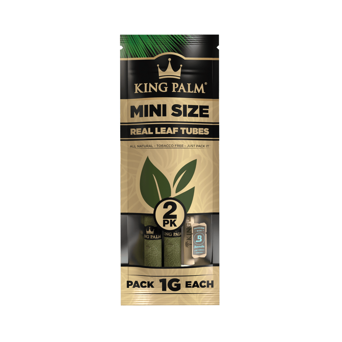 KING PALM 2PK MINI 1GM SUPER SLOW BURNING ROLLS