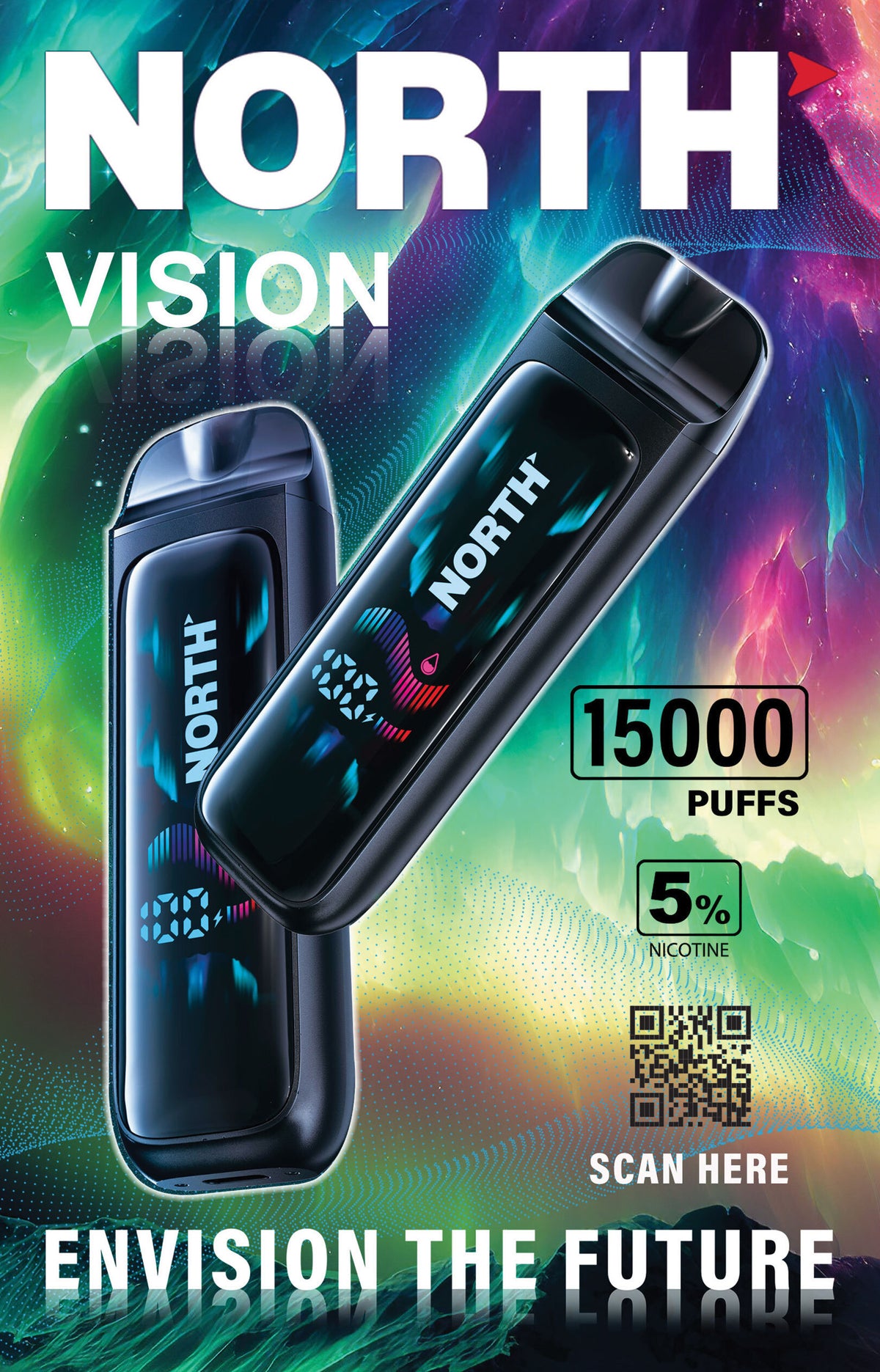 NORTH VISION 5% DISPOSABLE 15K PUFFS