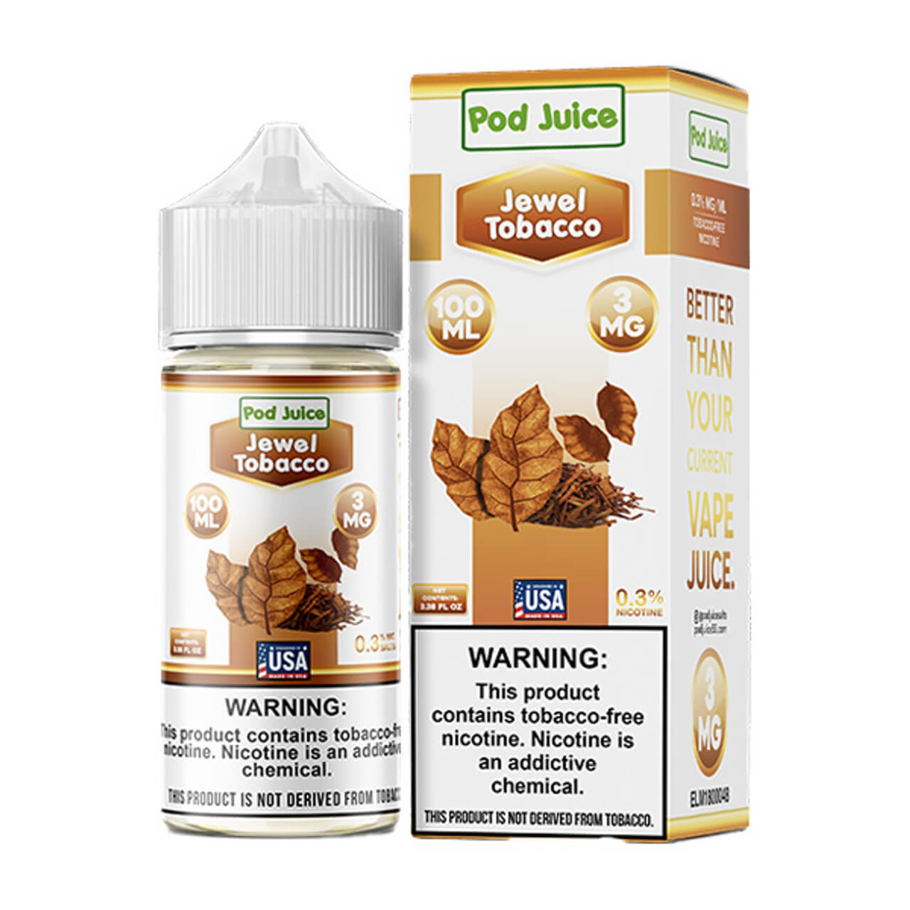 POD Juice Synthetic Nicotine E-Liquid 100ML