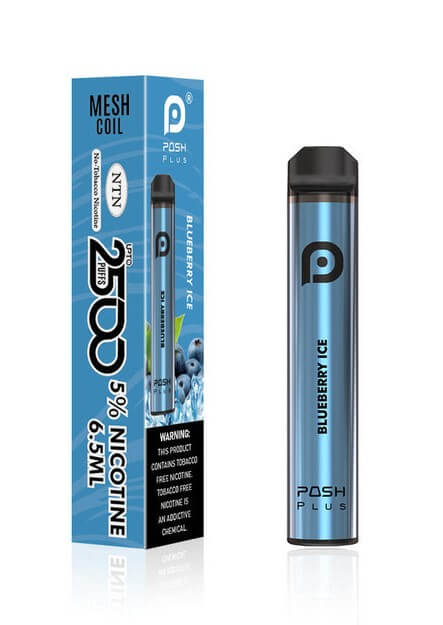 Posh Plus 6.5ML 2500 Puffs 950mAh Prefilled Synthetic Nicotine Salt Disposable Device With Mesh Coil Technology