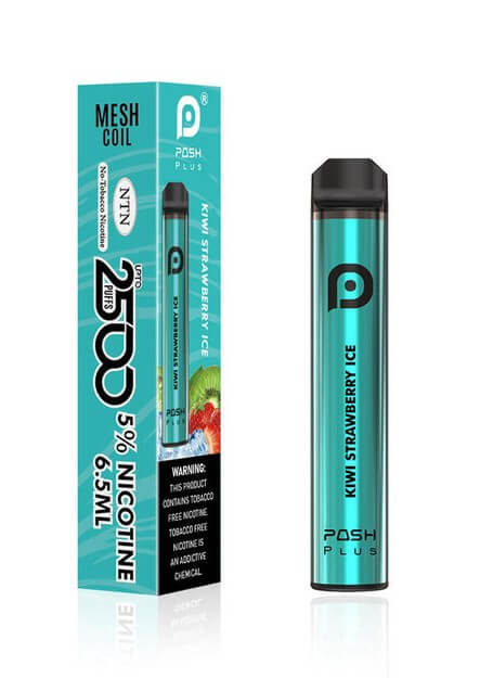 Posh Plus 6.5ML 2500 Puffs 950mAh Prefilled Synthetic Nicotine Salt Disposable Device With Mesh Coil Technology