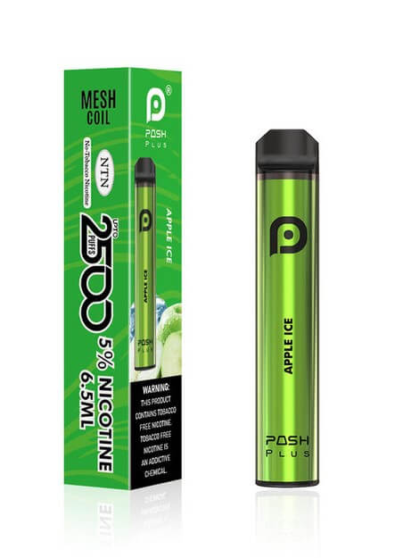 Posh Plus 6.5ML 2500 Puffs 950mAh Prefilled Synthetic Nicotine Salt Disposable Device With Mesh Coil Technology