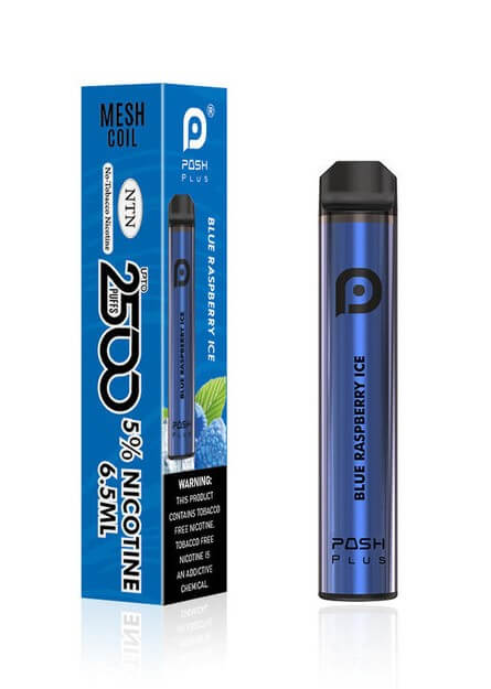 Posh Plus 6.5ML 2500 Puffs 950mAh Prefilled Synthetic Nicotine Salt Disposable Device With Mesh Coil Technology