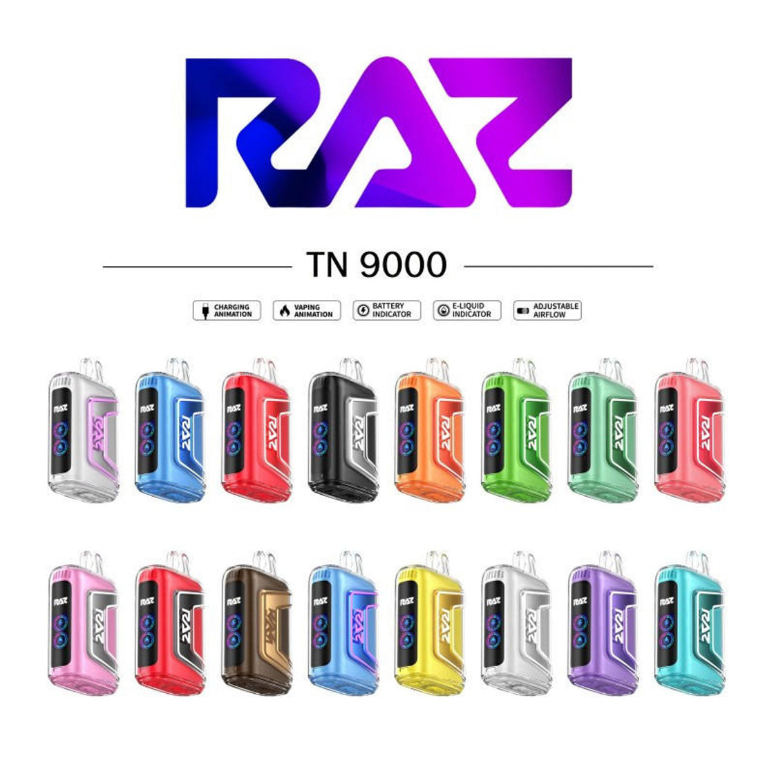 RAZ TN9000 5% DISPOSABLE 9K PUFFS