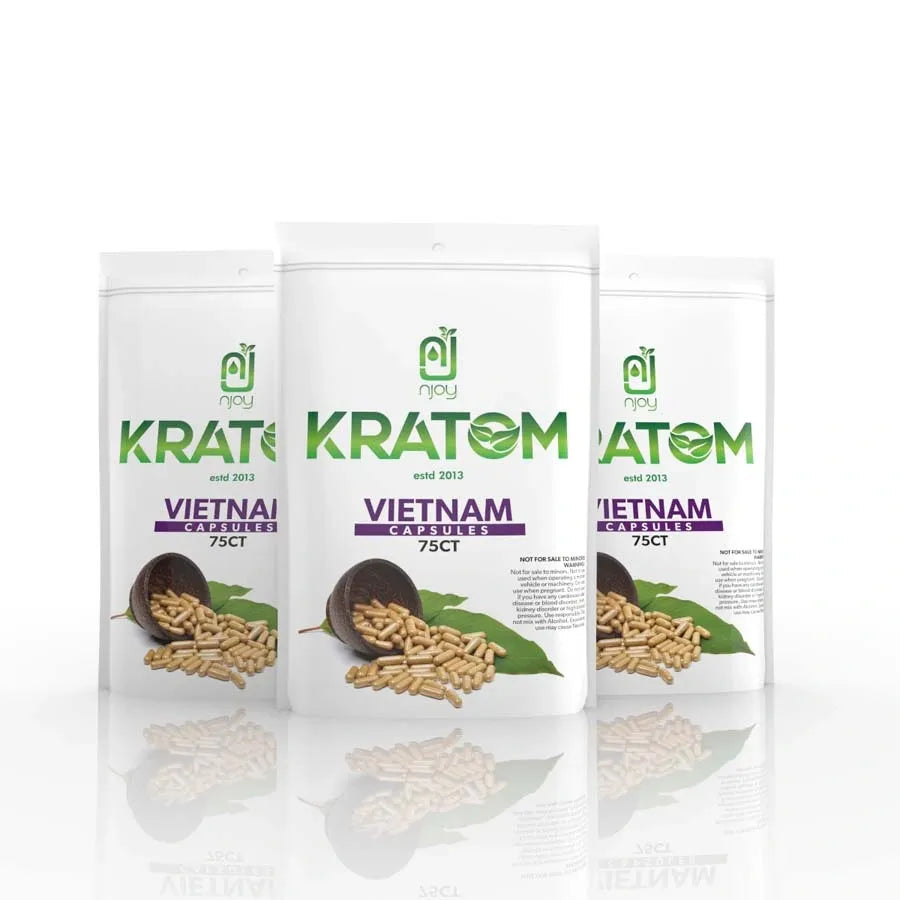 NJOY KRATOM 75CT CAPSULES BAG