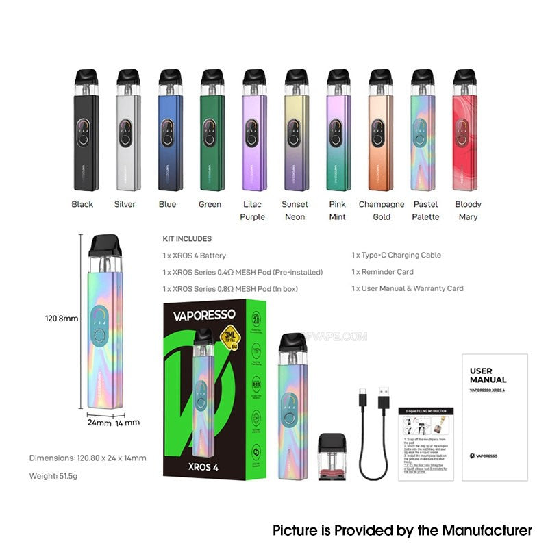 VAPORESSO XROS 4 1000mAH 3ML STARTER KIT