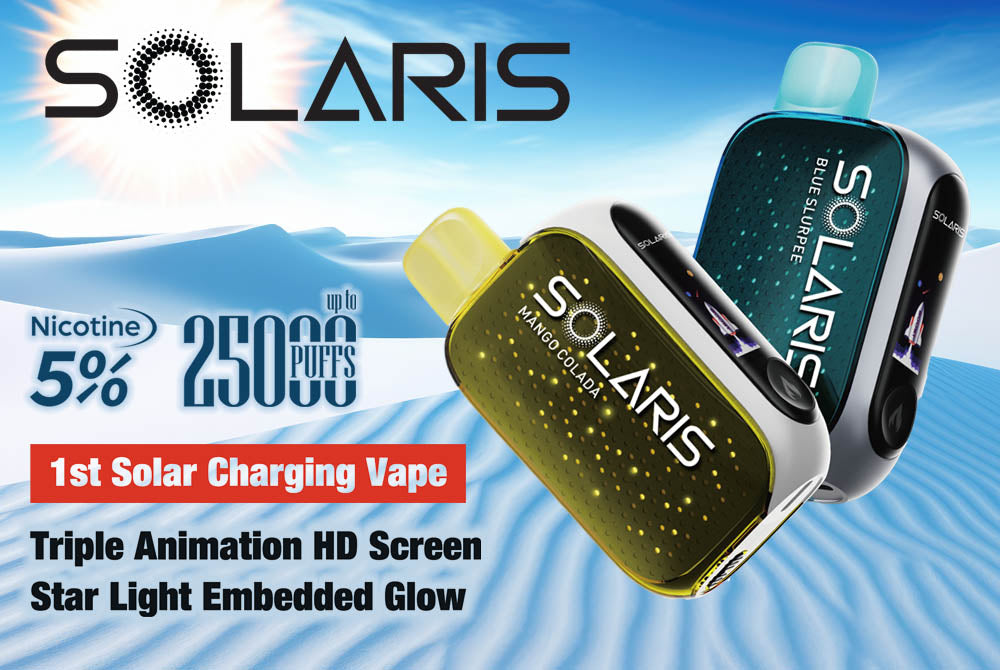 SOLARIS 1ST SOLAR CHARGING 5% DISPOSABLE 25K PUFFS