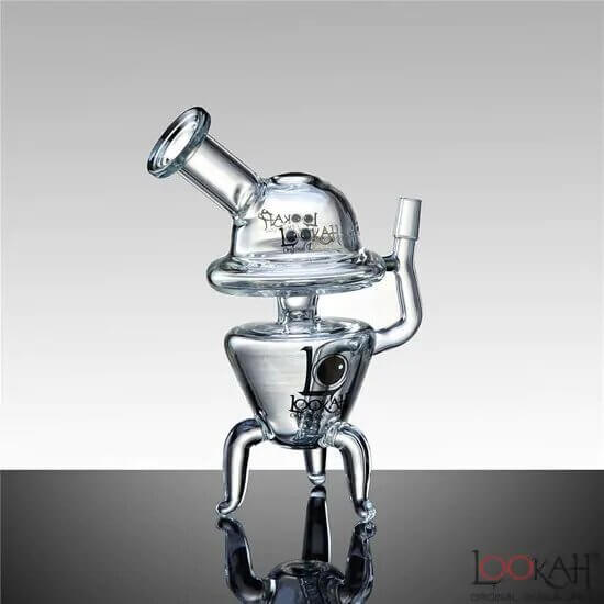 LOOKAH GLASS 12″ TABLE LEG DESIGN RECYCLER WATER PIPE