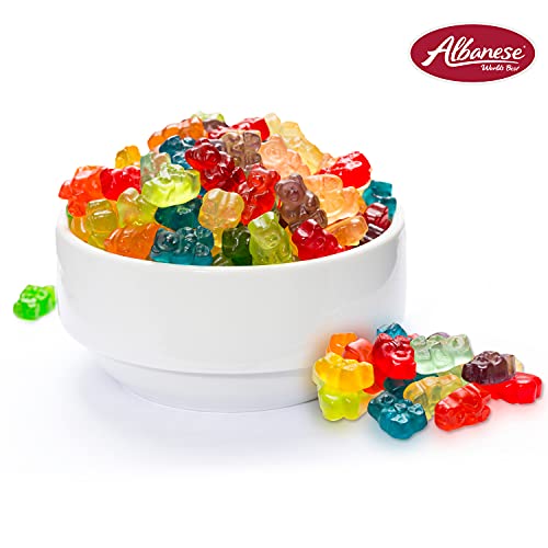 Albanese World's Best 12 Flavor Gummi Bears, 5lbs of Candy