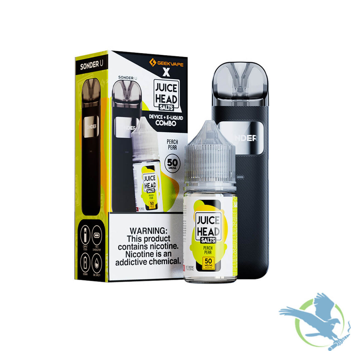 GeekVape Sonder U x Juice Head 1000mAh Pod System Starter Kit With Nicotine Salt E-liquid 30ML