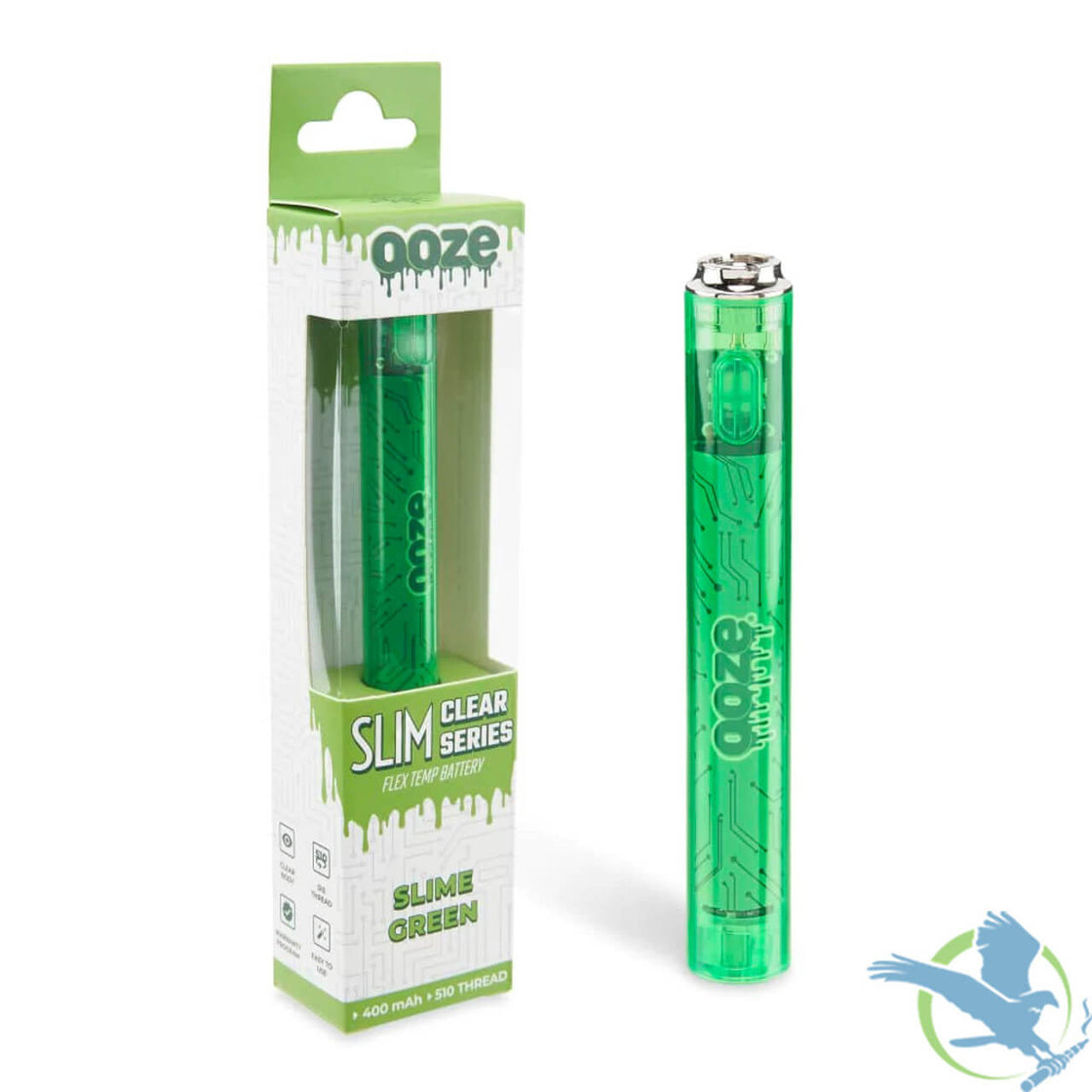 Ooze Slim Flex Temp 400mAh Vape Battery With Type-C Charging Cable