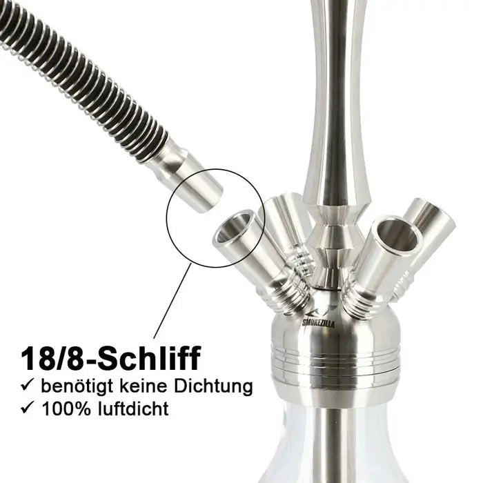 Smokezilla Baragon Stainless Steel Hookah