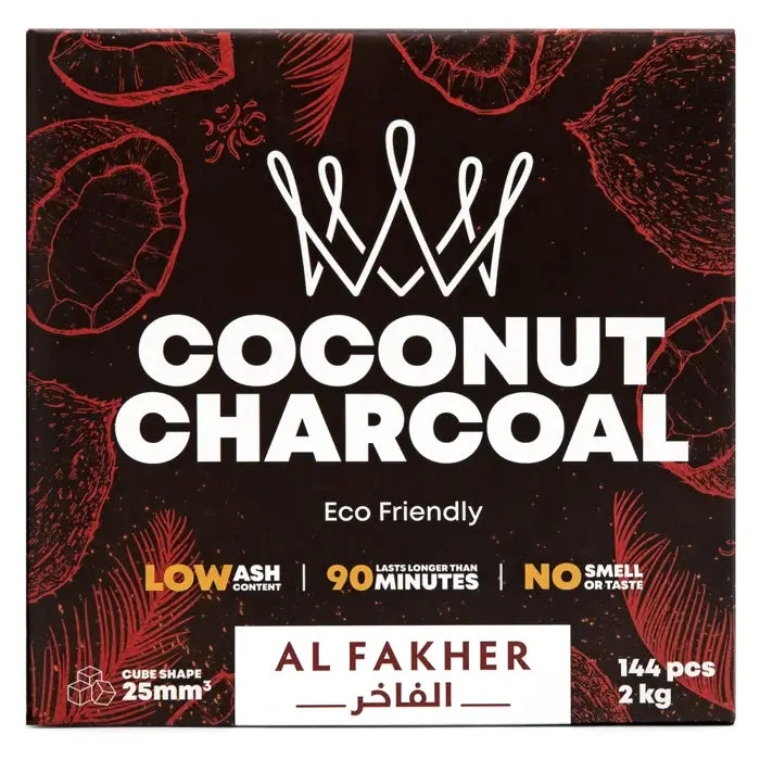 Al Fakher Cube Coconut Hookah Charcoal