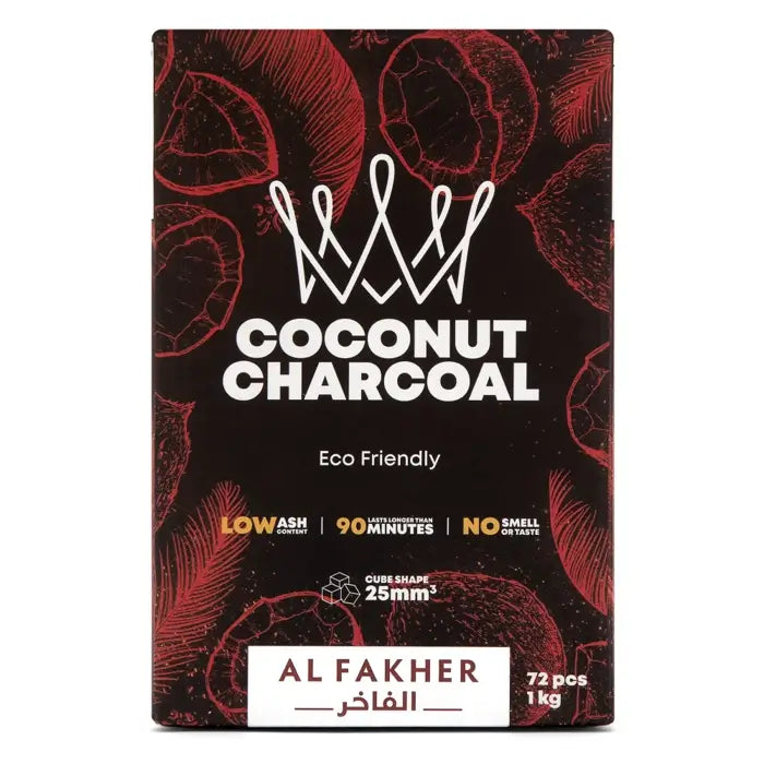 Al Fakher Cube Coconut Hookah Charcoal