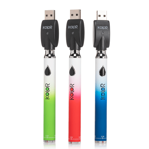 Leaf Buddi Kolor Twist Slim 650mAh Pen Style Battery With USB Charger