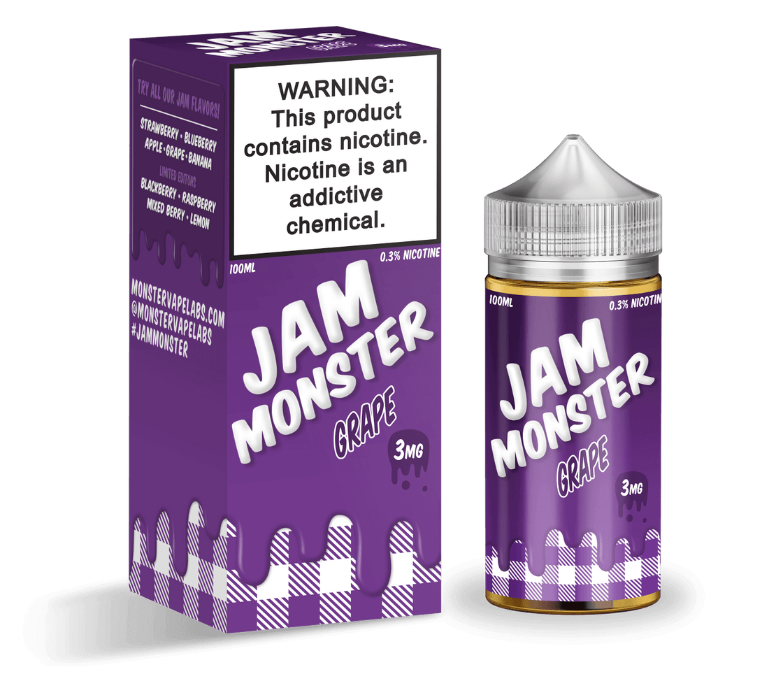 Jam Monster Synthetic Nicotine E-Liquid 100ML