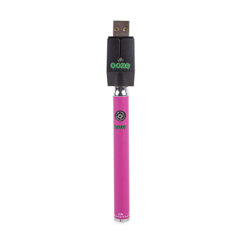 Ooze Twist Adjustable Voltage Preheat Slim Pen Battery With USB Charger