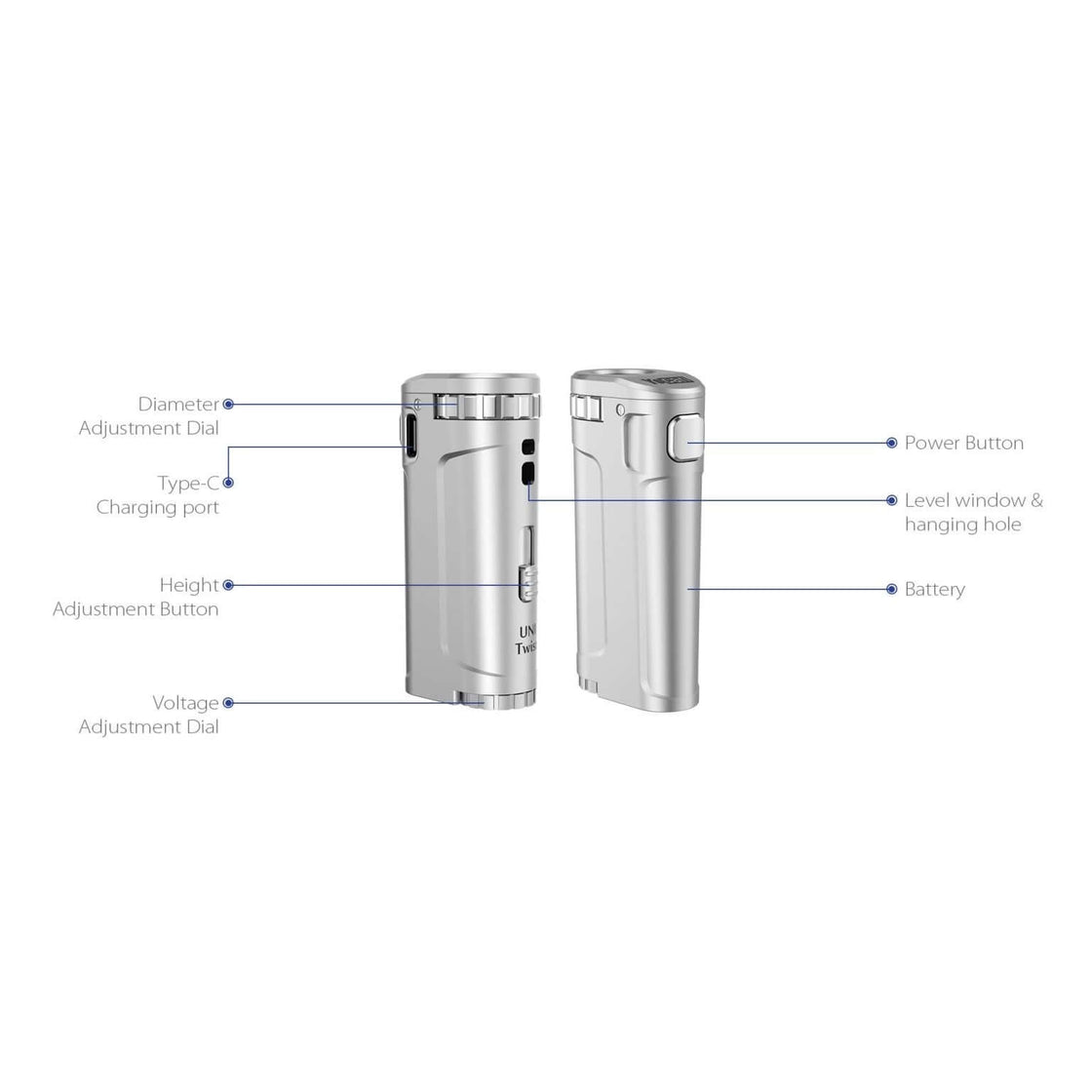 Yocan UNI Twist Universal Portable Box Mod